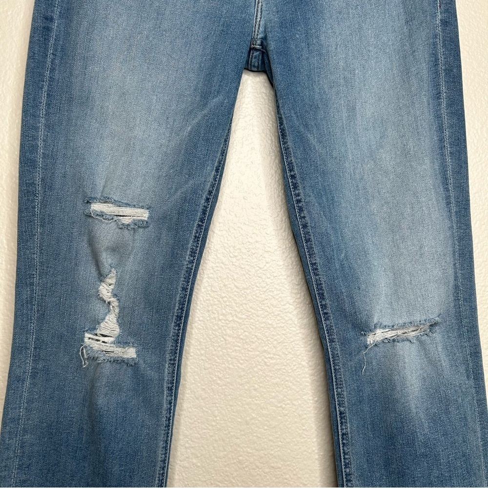 Mother Mid Rise Dazzler Ankle Fray jeans Weekend Kitten 30 - Picture 6 of 15